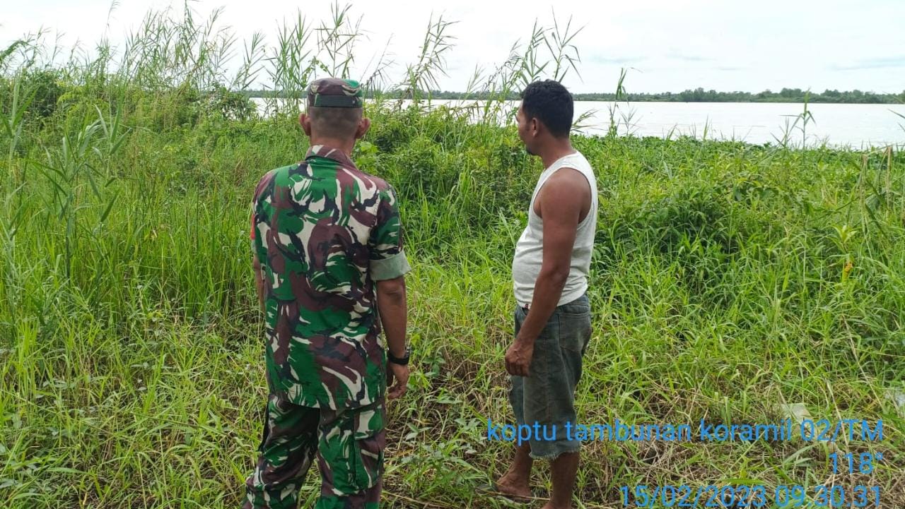 Musim Panas, Babinsa Koramil 02/TM Koptu RH Tambunan Laksanakan Giat Patroli Karhutla 