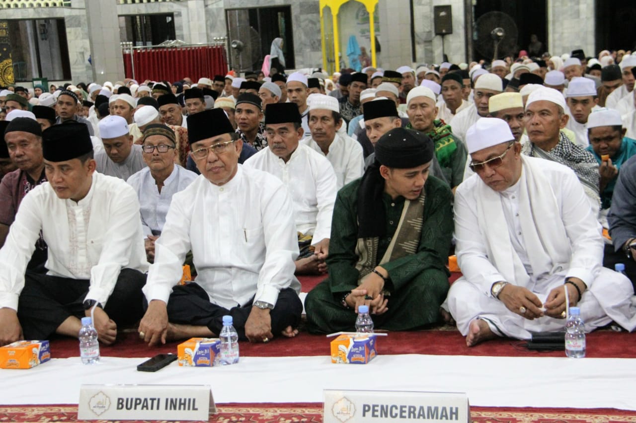 Di Hadiri Bupati HM Wardan, Peringatan Isra Mi’raj 1444 H, Pemkab Inhil Hadirkan Da’i Shufi Zainal Mutaqin