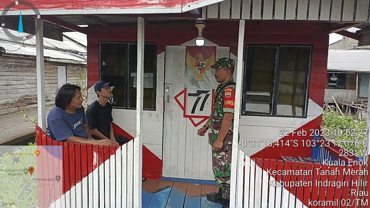 Dengan Komsos, Babinsa Koptu RH Tambunan Giat Silaturahmi dengan Warga Kampung Pancasila 