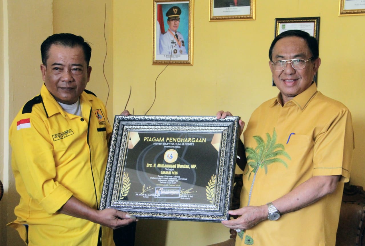 Jalin Silahturahmi Bupati H.M Wardan Dengan Pengurus PJID Inhil Periode 2022 – 2025