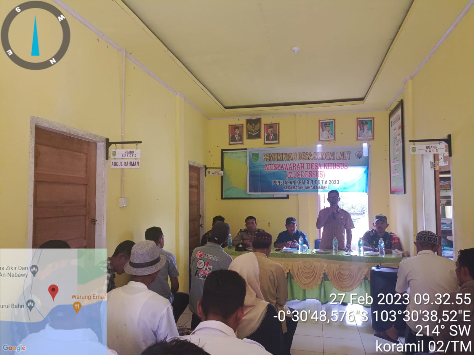 Babinsa Koptu RH Tambunan Hadiri Musdessus Validasi Penetapan BLT Dana Desa Sungai Laut 2023 Babinsa Koptu RH Tambunan Hadiri Musdessus Validasi Penetapan BLT Dana Desa Sungai Laut 2023