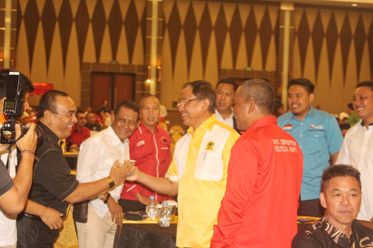 Wujudkan Pemilu Damai 2024, Ketua DPD Golkar Inhil HM Wardan Hadiri Diskusi Panel 