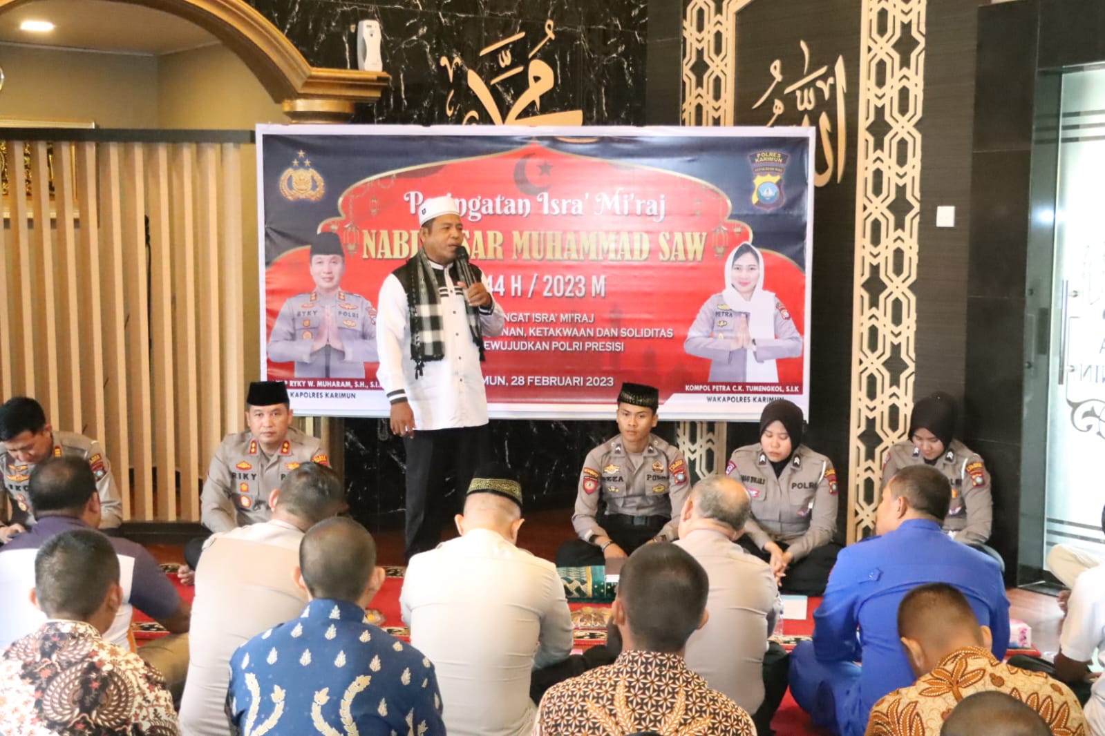 Keluarga Besar Polres Karimun Gelar Peringatan Isra’ Mi’raj