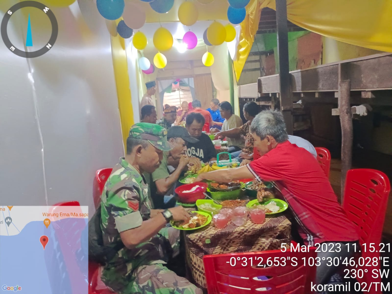 Terus Jaga Hubungan Silaturahmi, Babinsa Koramil 02/TM Laksanakan Komsos dengan Warga Binaan 