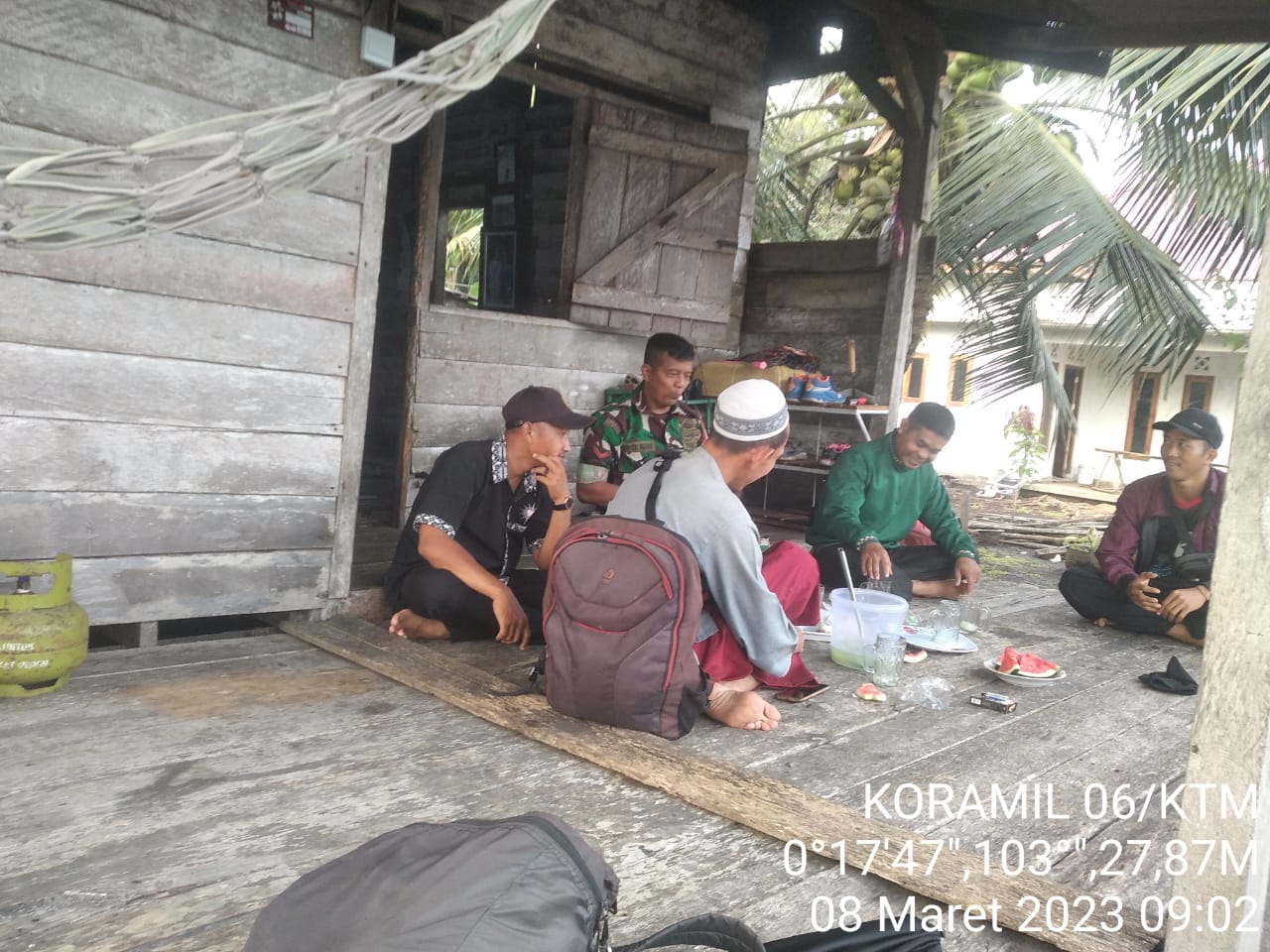 Giat Komsos di Wilayah Binaan, Kopda Ferry Sinaga Sosialisasikan Rekrutmen Komcad 