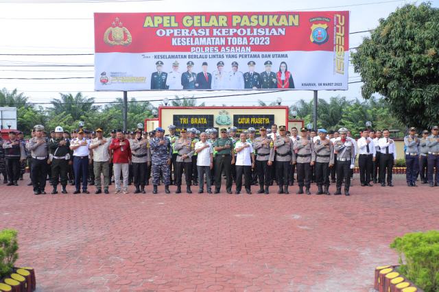 Bupati Asahan Ikuti Apel Gelar Pasukan Ops Keselamatan Toba 2023