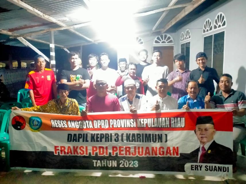 Anggota DPRD Kepri Ery Suandi Jemput Aspirasi Ke Sejumlah Tempat Di Pulau Kundur