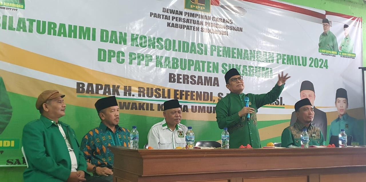 Waketum DPP PPP RE dan Bang Hati Gelar Silaturahmi dan Konsolidasi Jelang Pemilu 2024 di DPC PPP Sukabumi 