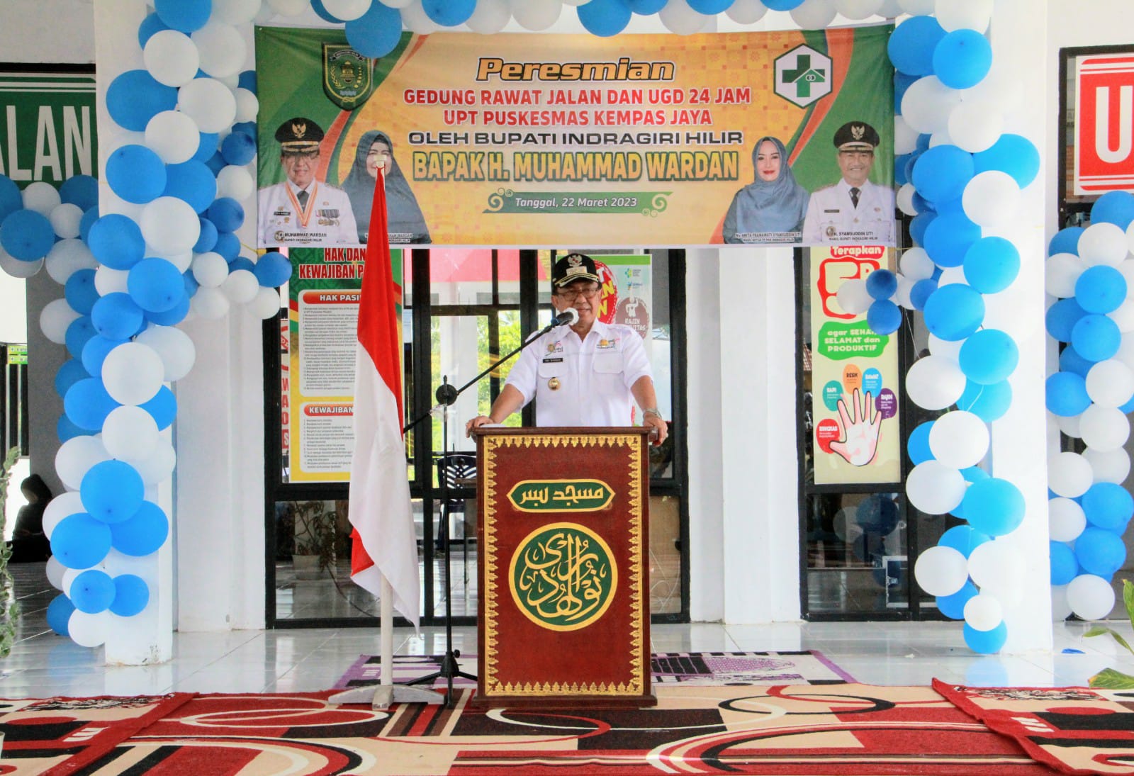 Terus Tingkatkan Layanan Kesehatan, Bupati HM Wardan Resmikan Gedung Baru Puskesmas Kecamatan Kempas