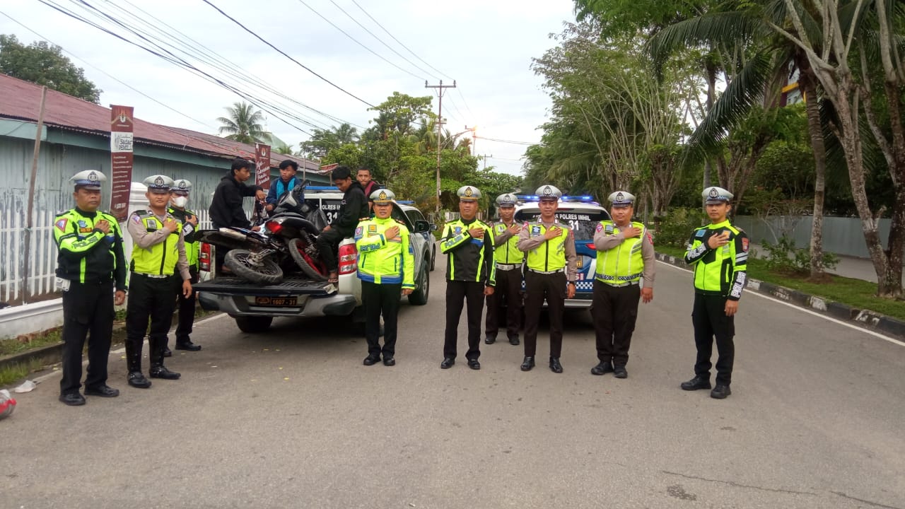 Balap Liar di Bulan Ramadhan, Lantas Polres Inhil Patroli