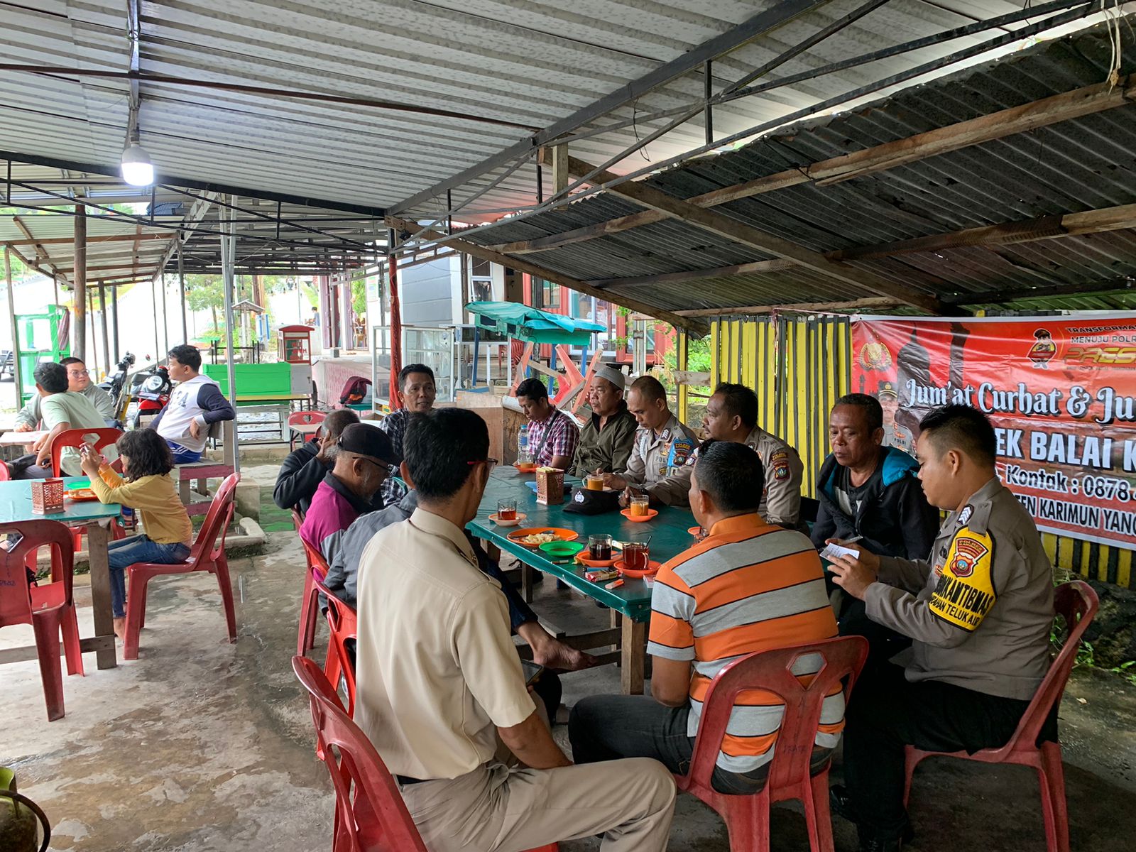 Warga Teluk Air Keluhkan Suara Bising Knalpot Racing di Coastal Area, Dalam Jumat Curhat Bersama Polsek Tanjungbalai Karimun