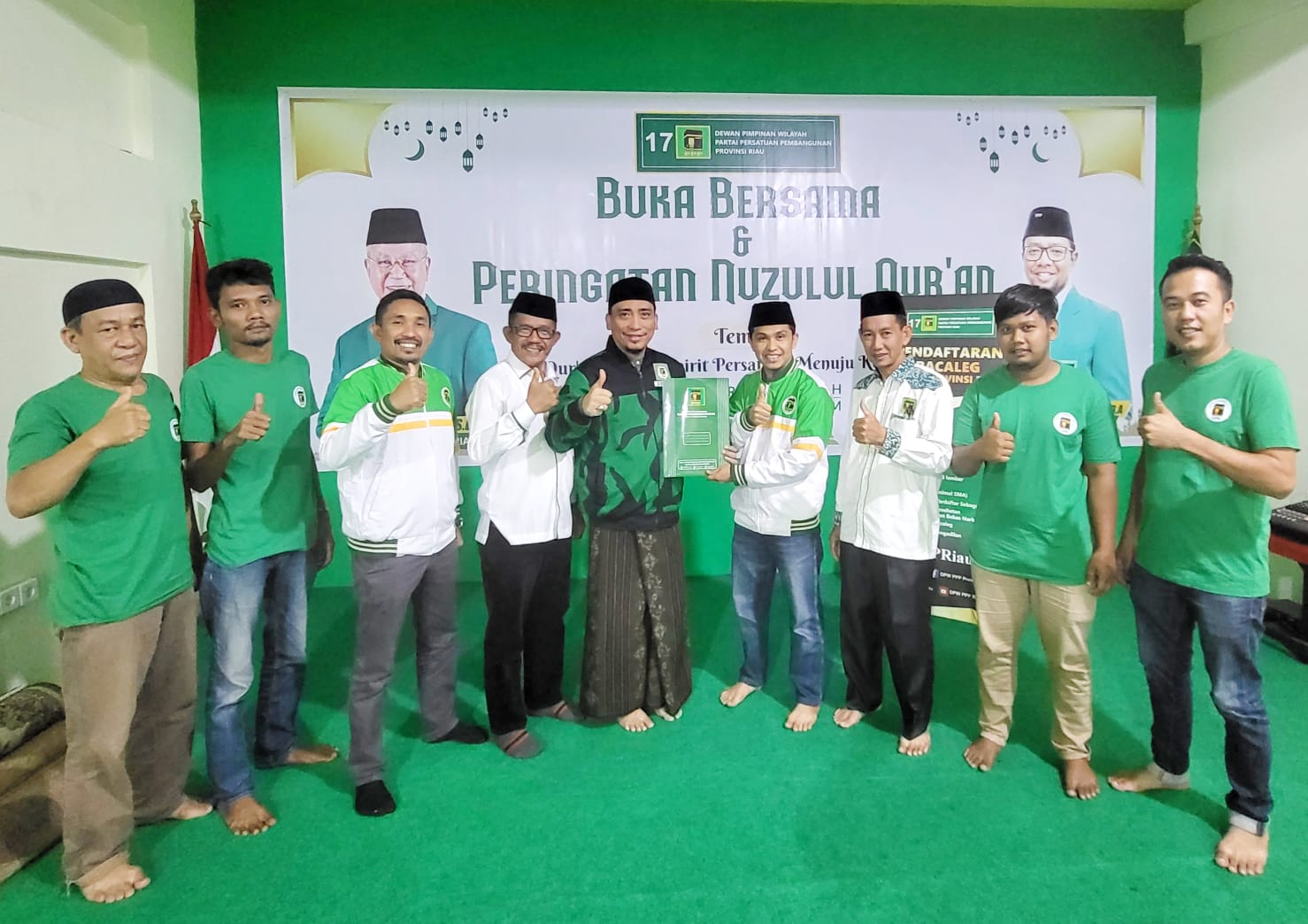 Ketua DPC PPP INHIL Andi Rusli Dampingi H.Ikbal Sayuti Mendaftar Sebagai Bacaleg DPRD PROV RIAU