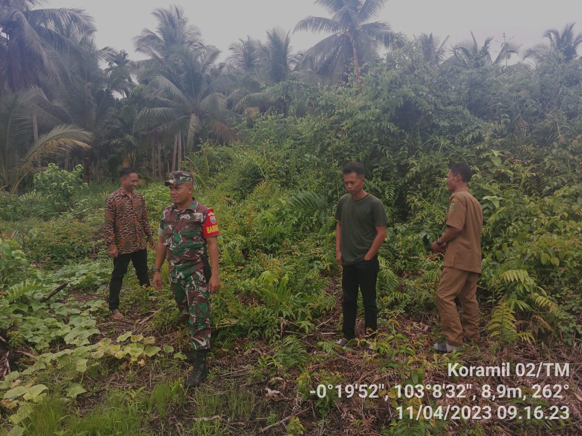 Serda Agusmi Harianto Melaksanakan kegiatan Patroli Karhutla di Wilayah Binaan 