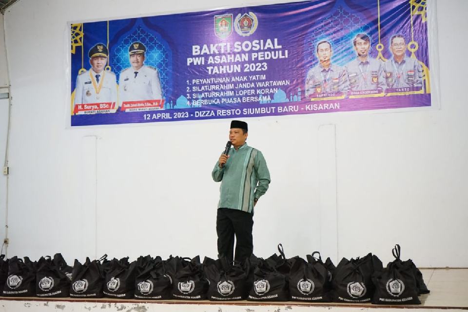 Bupati Asahan Apresiasi Bakti Sosial PWI Asahan Peduli 2023