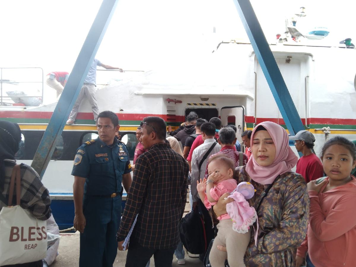 Musim Lebaran 1444H, Jumlah Penumpang Tiba Melalui Pelabuhan Tanjungbatu 22.938 Orang