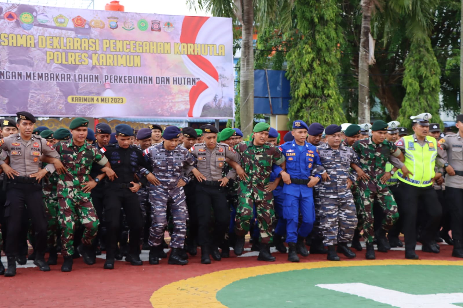 Polres Karimun Gelar Apel Jam Pimpinan TNI-Polri, Ciptakan Sinergitas dan Soliditas