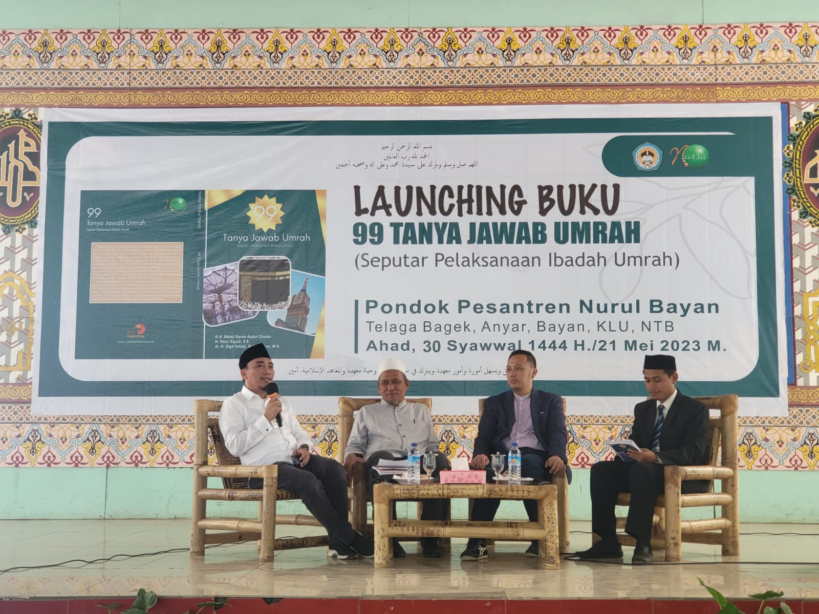 Launching Buku Umroh, Owner Nursa Indonesia H Ikbal Sayuti Berikan Materi  