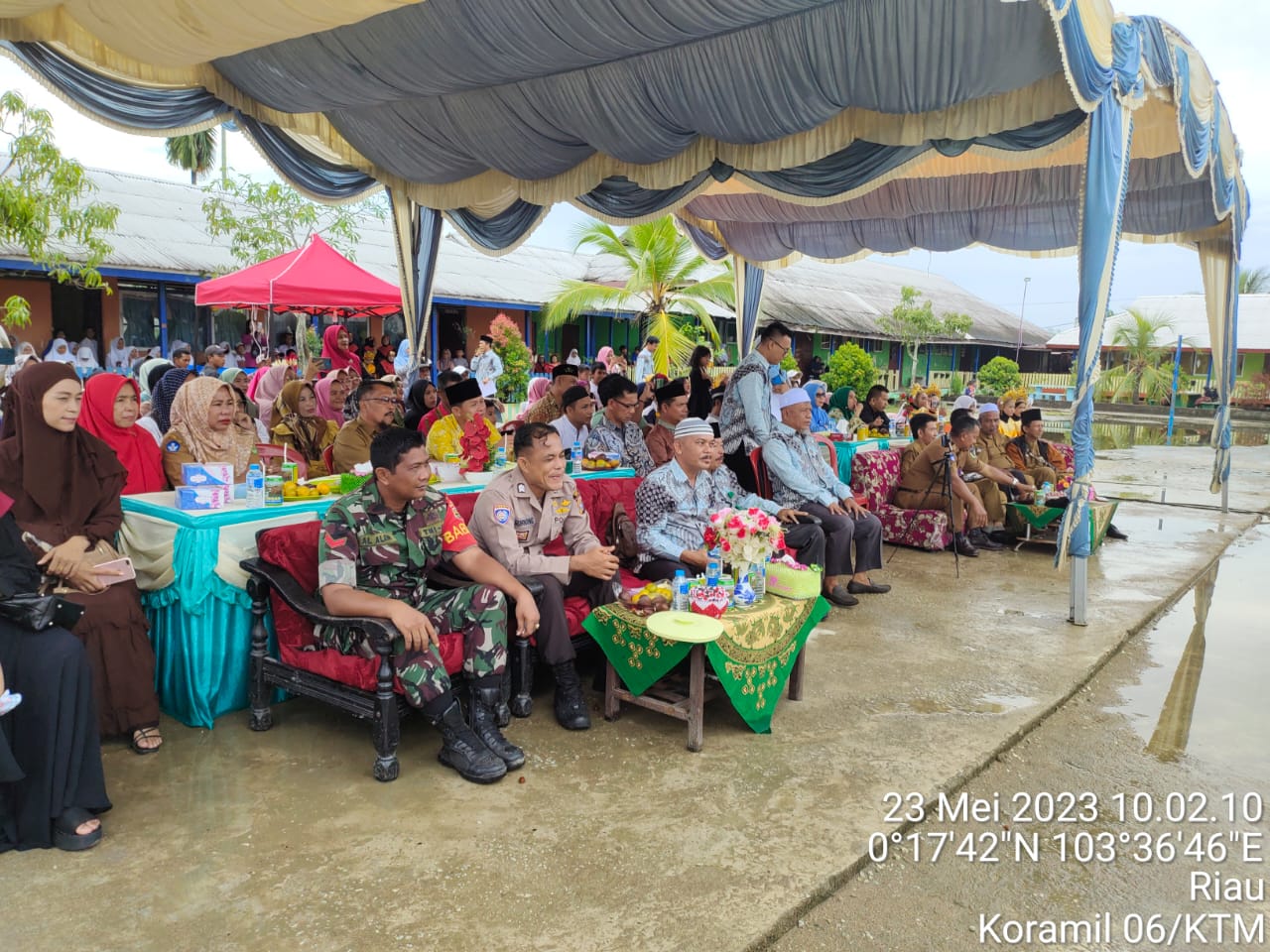 Hadiri Pelepasan di SDN 06 Tagaraja, Koptu Al Alim Babinsa Koramil 06/KTM Berikan Motivasi 