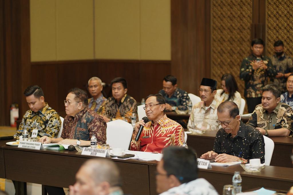 Bupati Inhil HM Wardan, Hadiri Rakor Lintas Sektor Bersama Kementerian ATR/BPN di Jakarta 