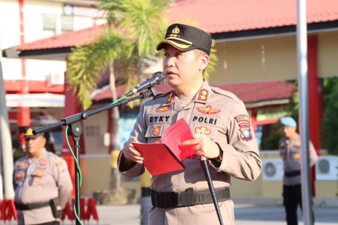 Kapolres bacakan amanat dalam Harkitnas