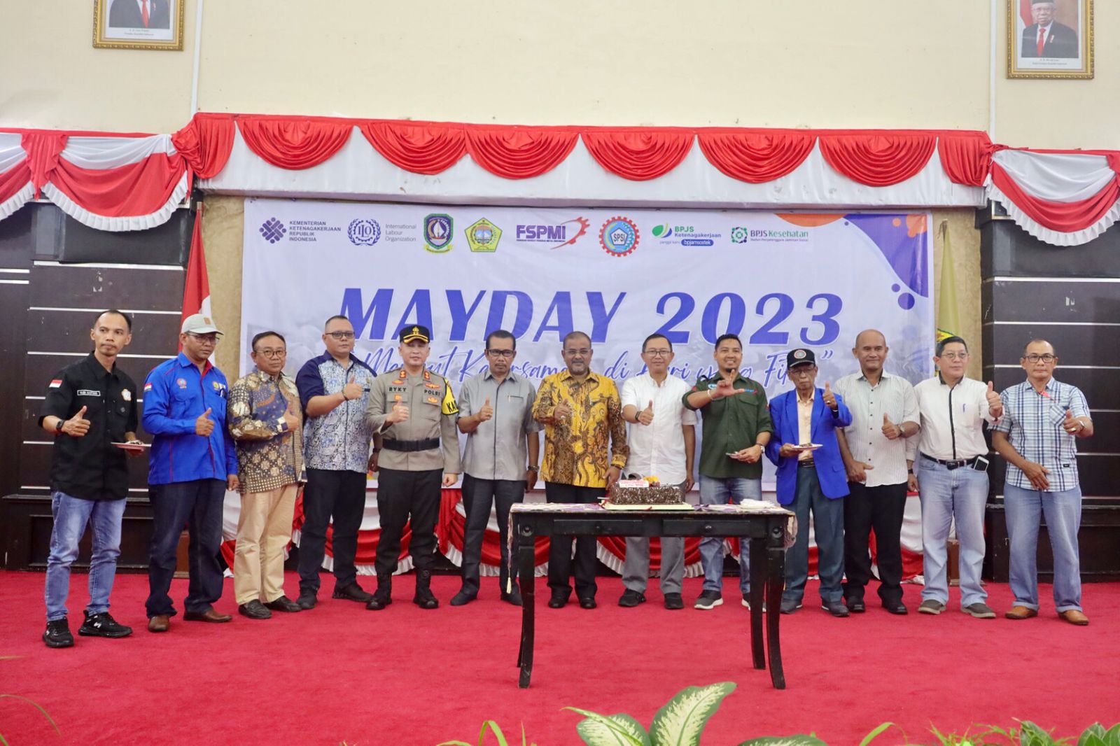 Bupati Karimun Hadiri Peringatan May Day di Gedung Nasional