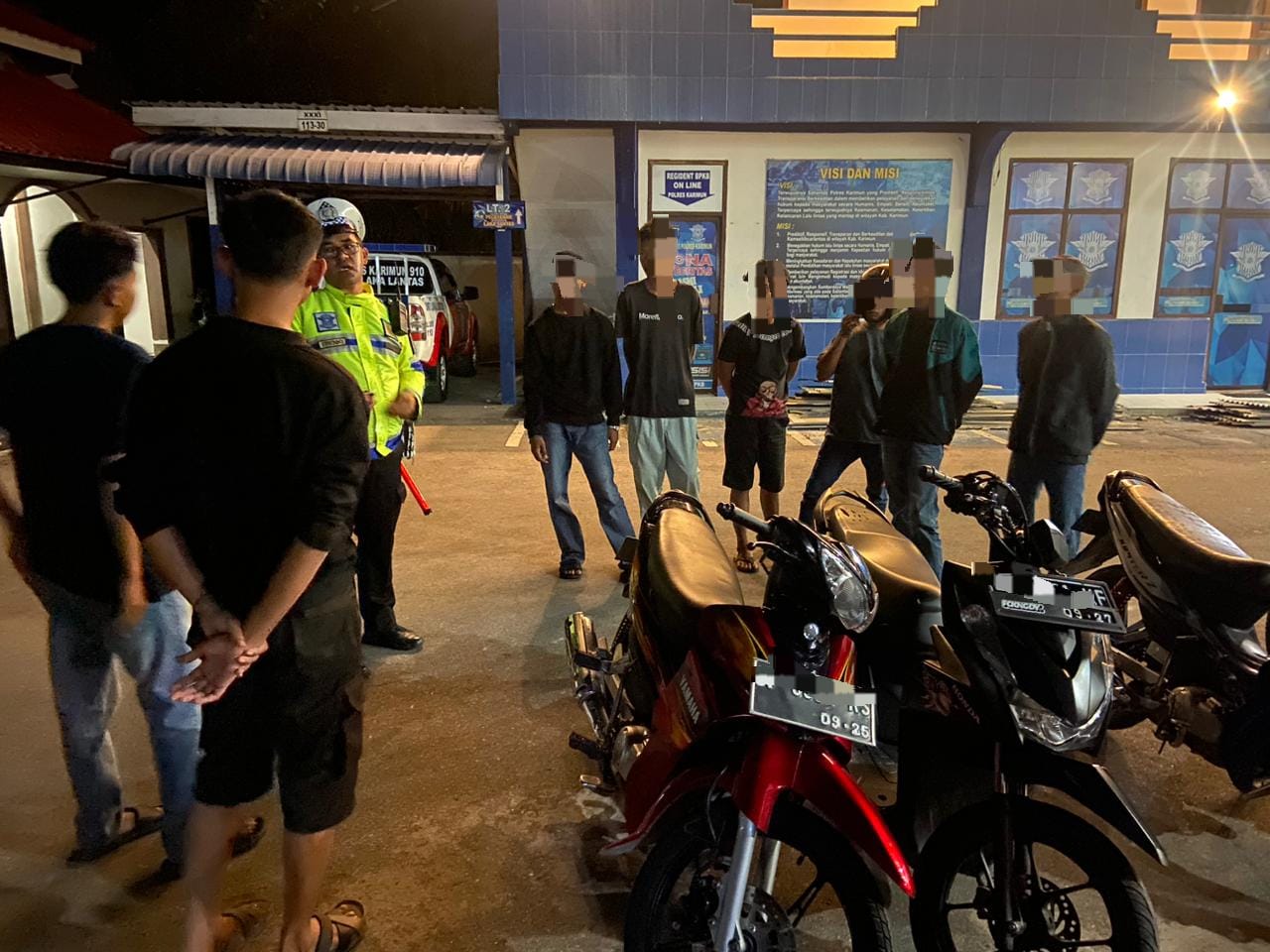 Polres Karimun Kembali Tangkap 4 Sepeda Motor di Kawasan PT Oil Tanking