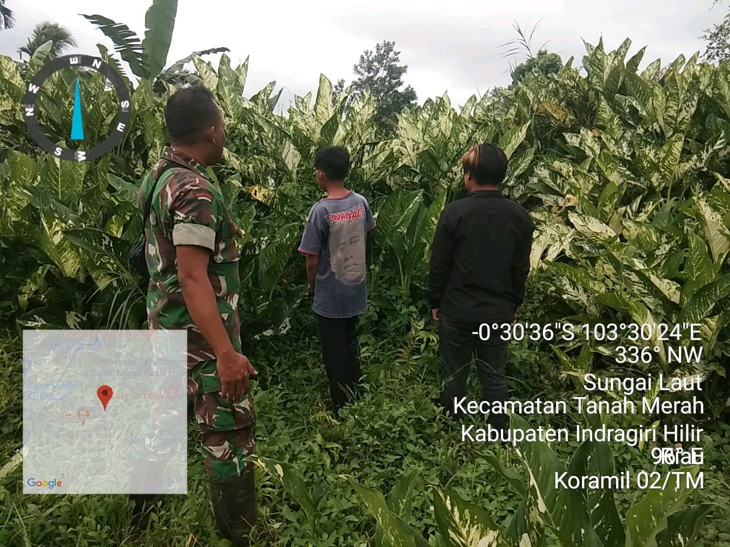 Babinsa Desa Sungai Laut Serda Ah Kumbara Giat Patroli Dalam Rangka Antisipasi Karhutla 