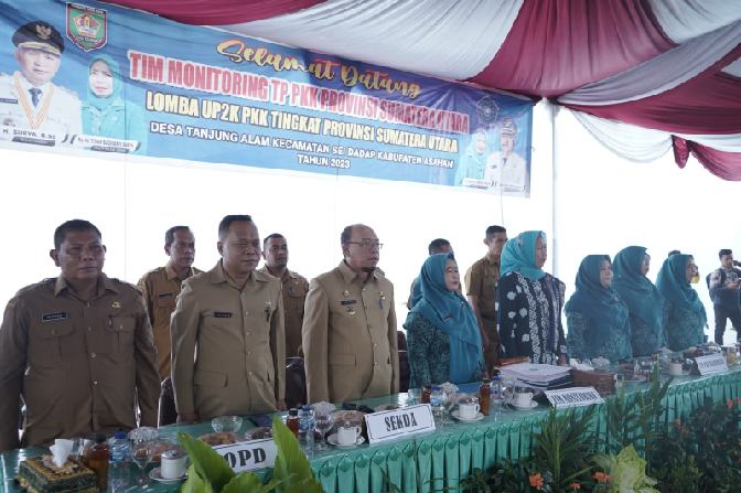 Sekda Asahan Ikuti Monitoring Lomba UP2K PKK Tingkat Provinsi Sumatera Utara