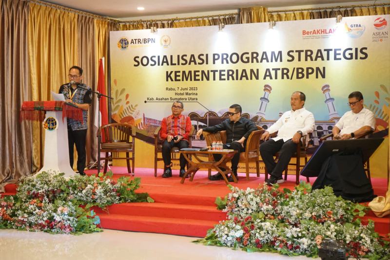 Wakil Bupati Asahan Hadiri Sosialisasi Program Strategis Kementerian ATR/BPN