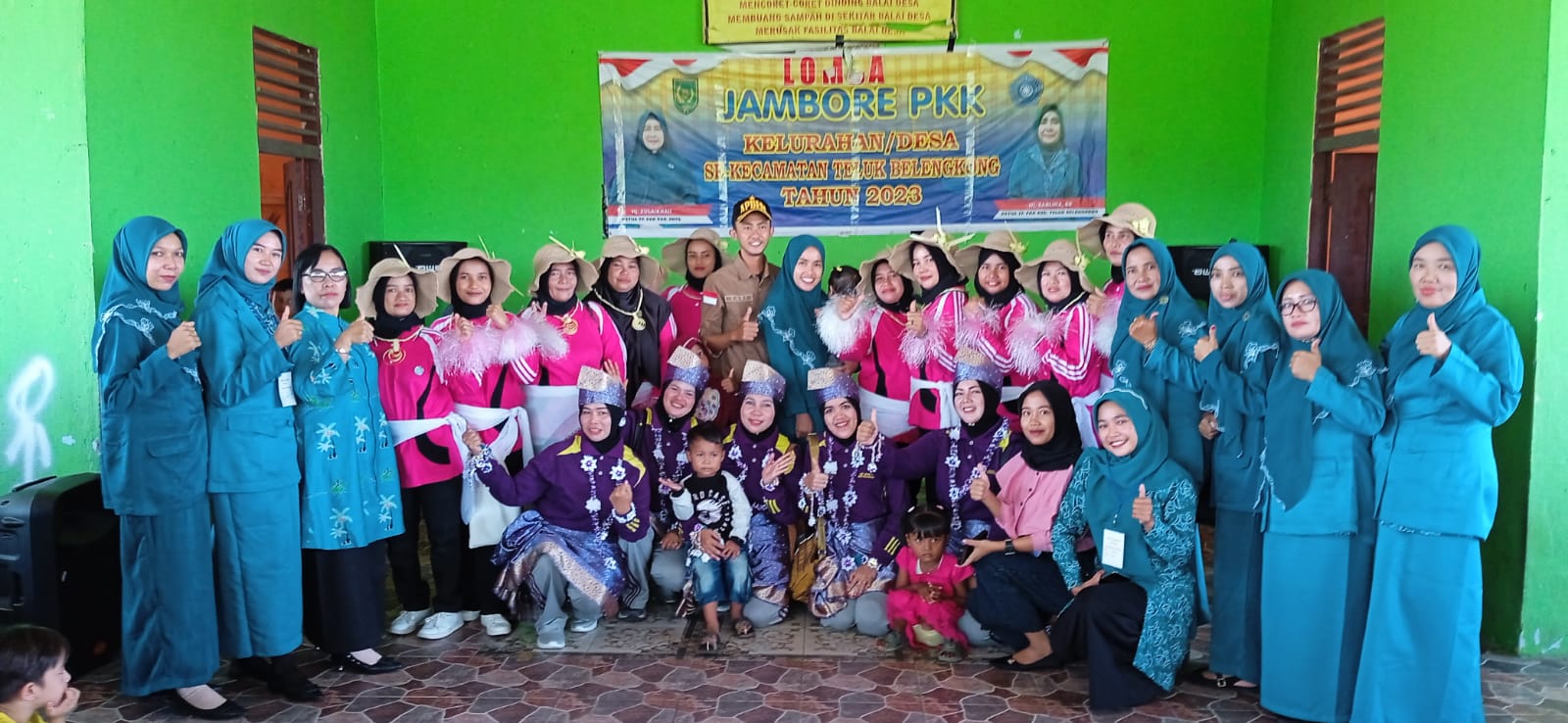 Beri Dukungan, Kades Saka Rotan Mahyubi Hadiri Jambore PKK se- Kecamatan Teluk Belengkong 