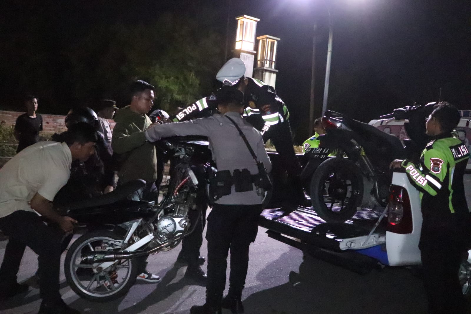 Ada Balap Liar di Coastal Area, 3 Sepeda Motor Ditangkap dan Dibawa ke Polres Karimun