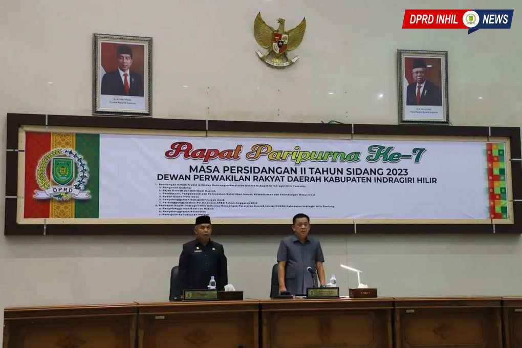 DPRD Inhil Laksanakan Rapat Paripurna ke-7 Masa Persidangan II Tahun 2023