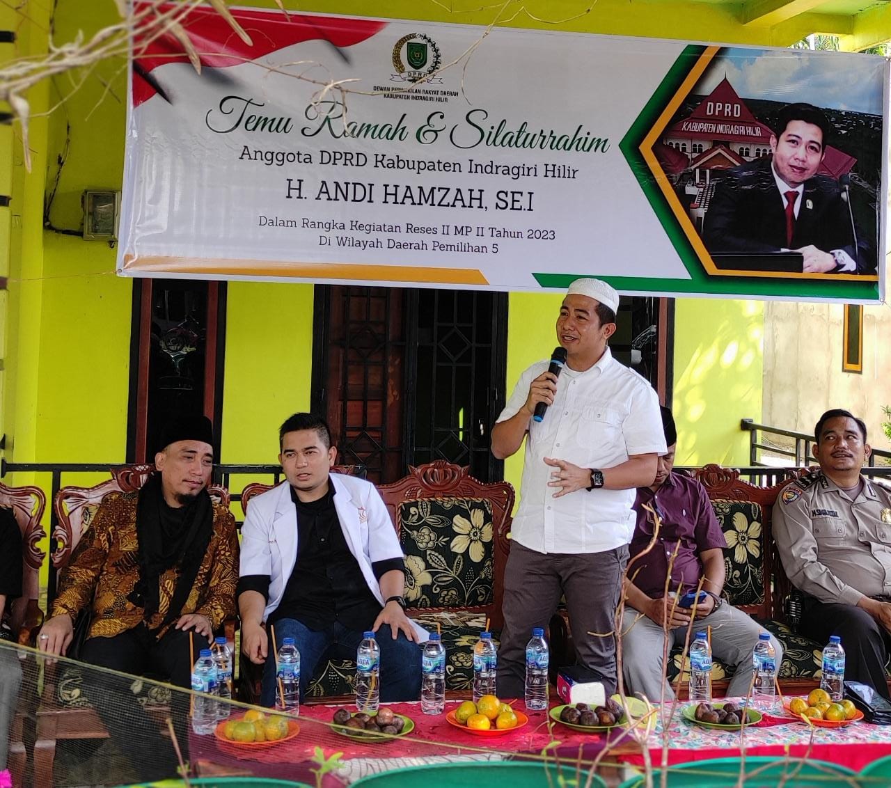 Anggota DPRD Inhil H Andi Hamzah Gelar Reses II Tahun 2023 di Dusun Sukadamai 