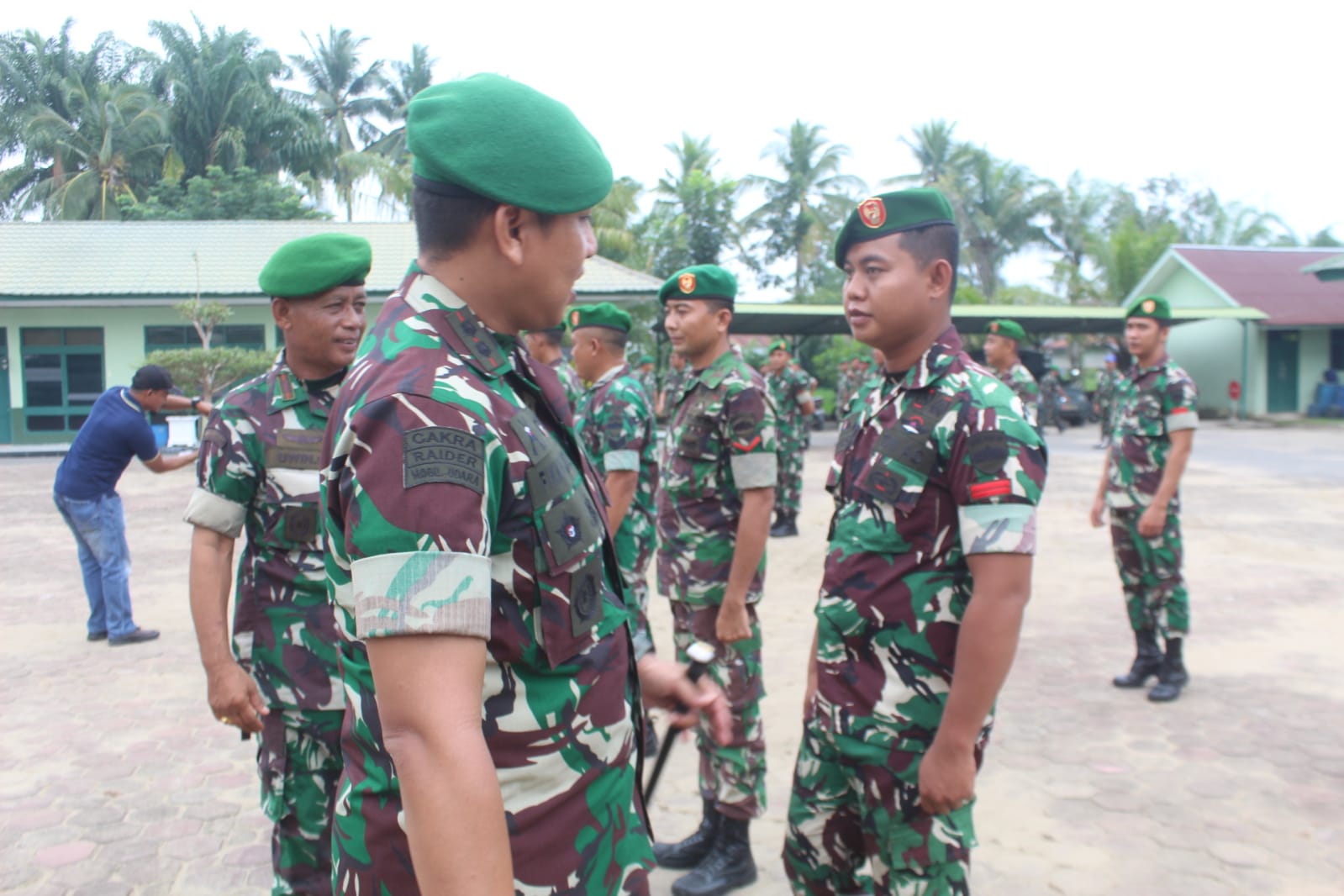 Dandim Pimpin Acara Korp Rapot Kenaikan Pangkat 19 Prajurit Bintara dan Tantama Kodim 0314/Inhil 