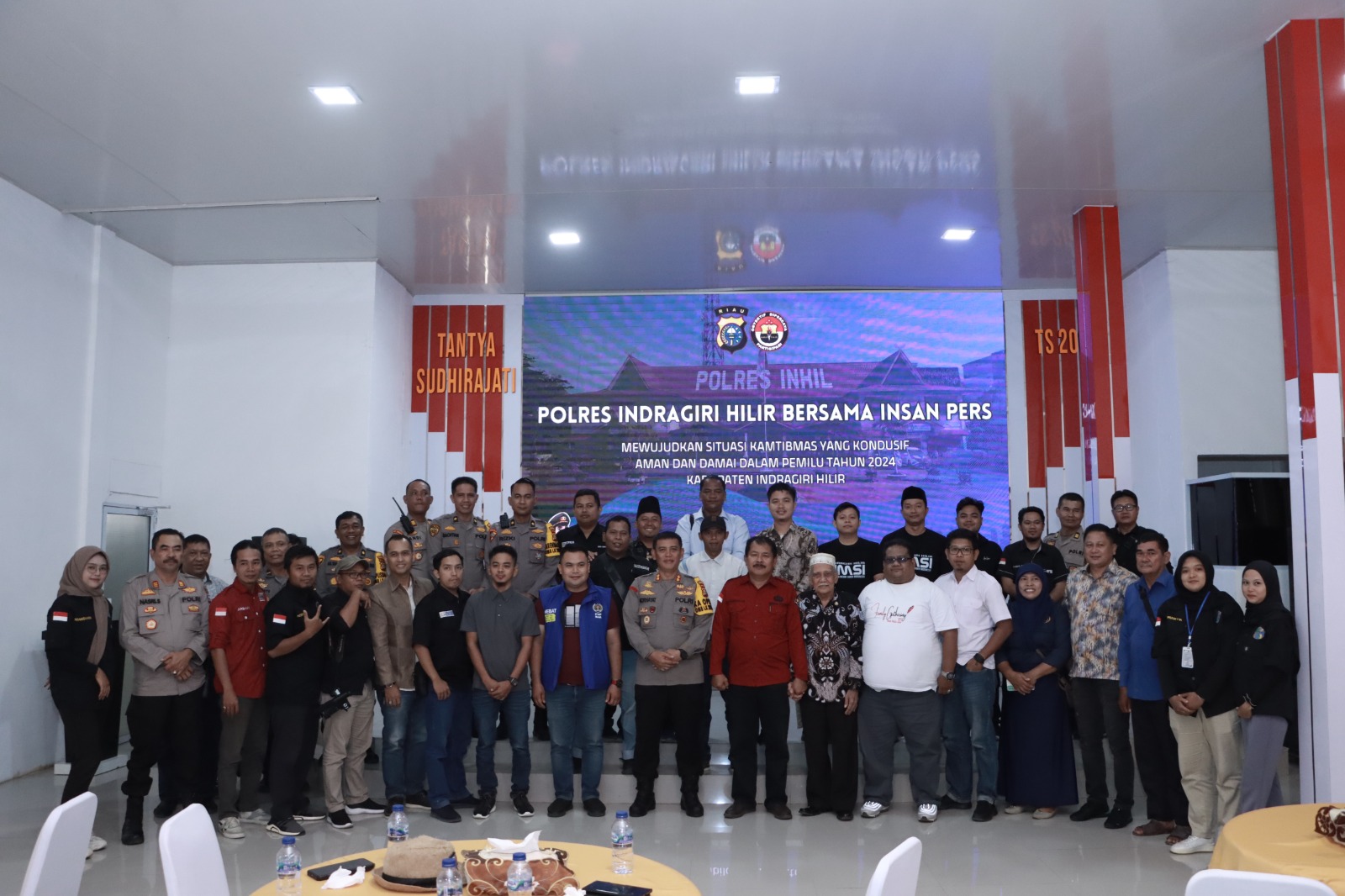  Polres Inhil Gelar Silaturahmi dan Coffee Morning Bersama Insan Pers 