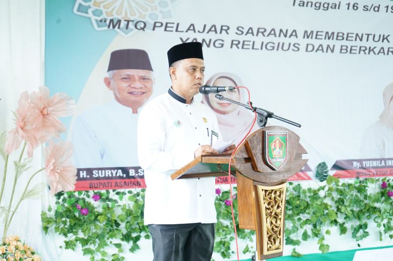 Wakil Bupati Asahan Buka MTQ Pelajar Ke-II Tingkat Kabupaten Asahan Tahun 2023