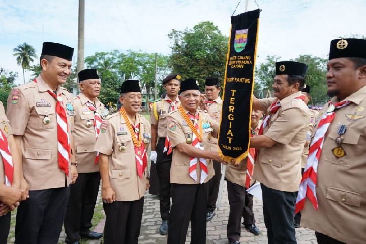 Bupati Asahan Pimpin Upacara Peringatan Hari Pramuka ke-62 Tahun 2023