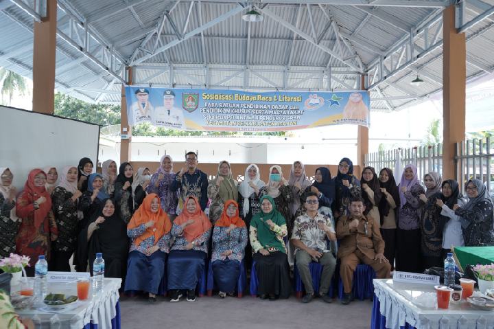 Pemkab Asahan Sosialisasi Budaya Baca dan Literasi Sekaligus Pelantikan Pengurus GPMB Kecamatan