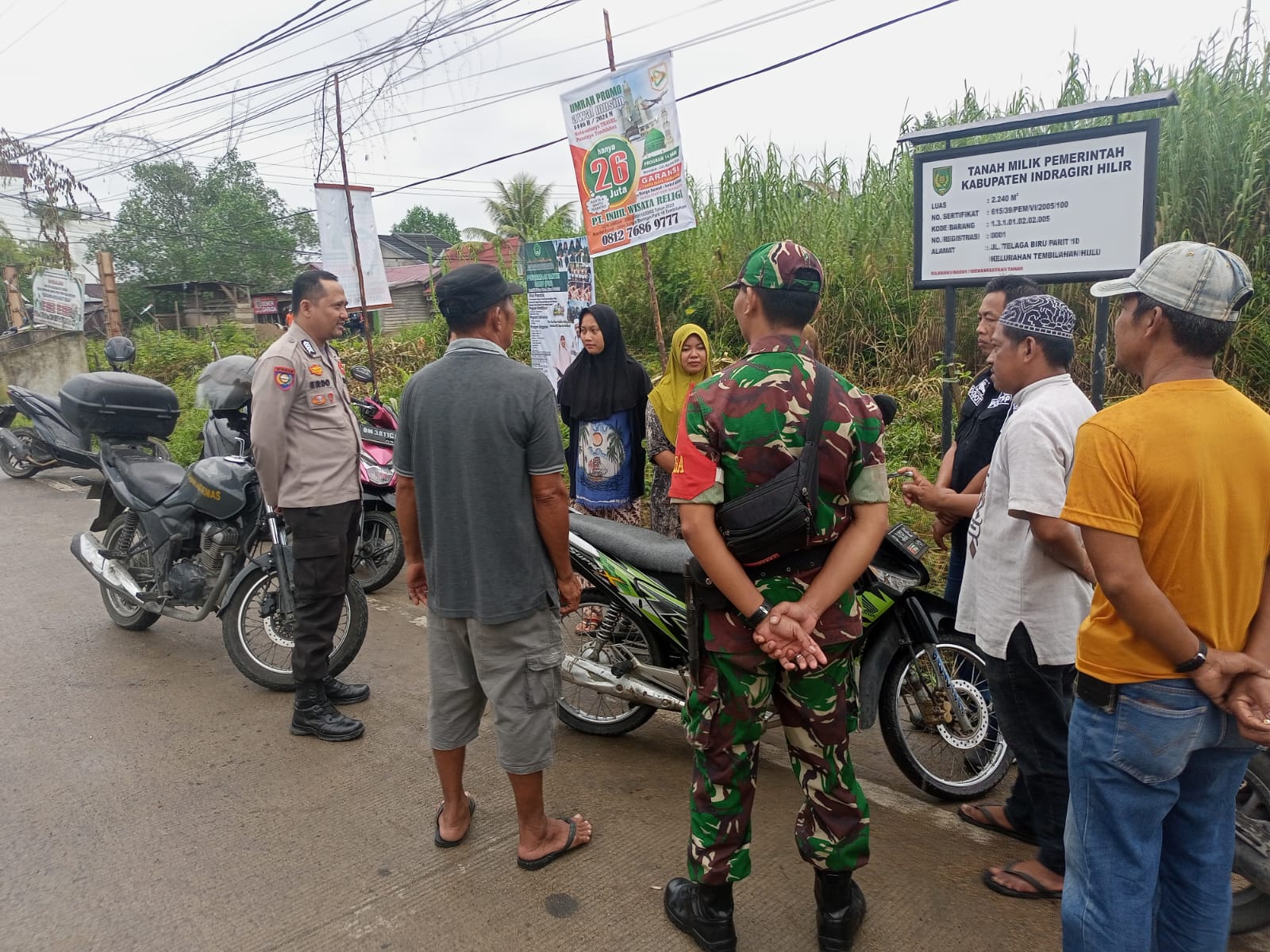 Polsek Tembilahan Hulu Lakukan Patroli Ciptakan Situasi Kondusif Pasca Pemilu 2024