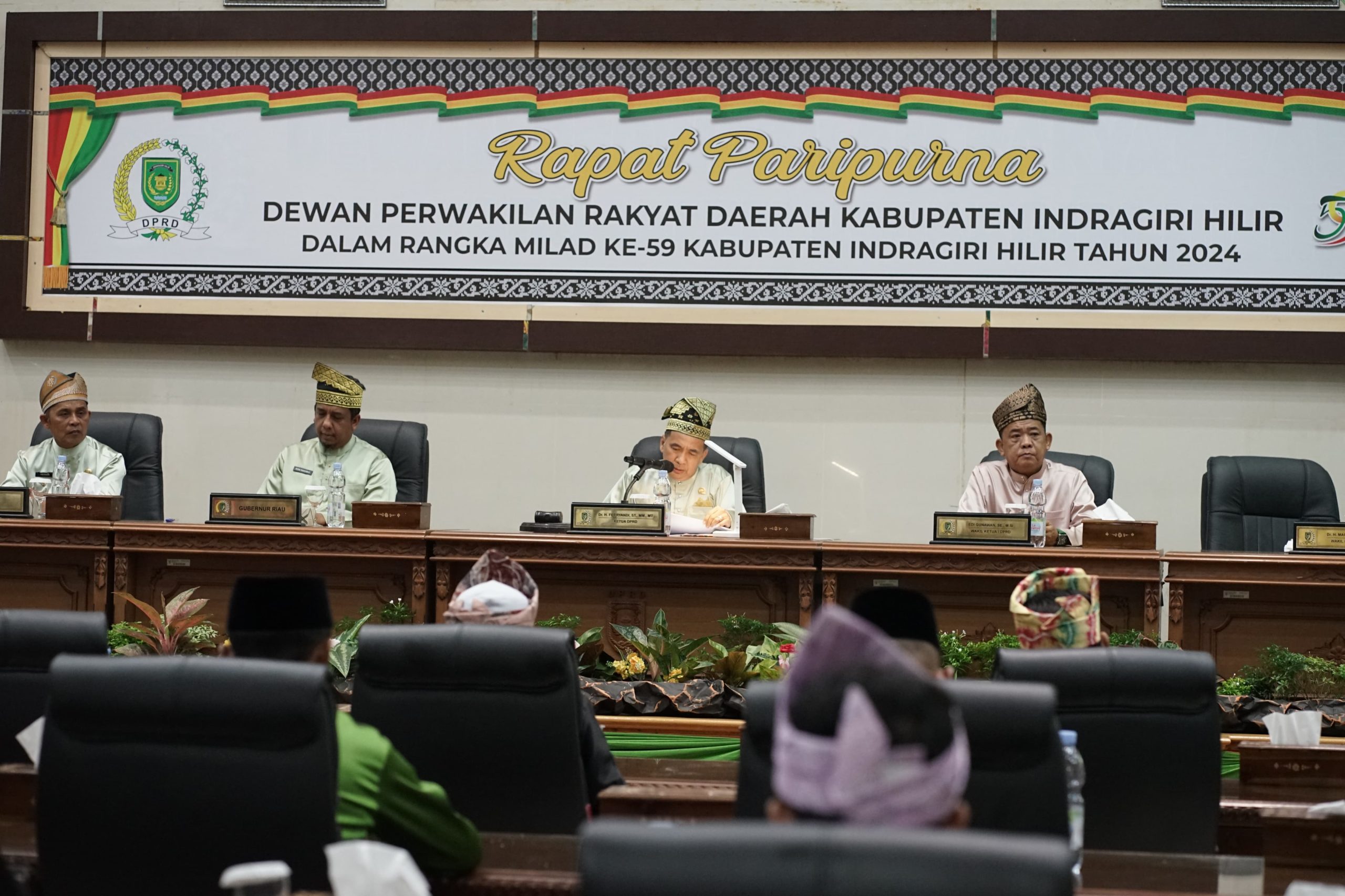 Milad ke-59 Kabupaten Indragiri Hilir, DPRD Inhil Gelar Rapat Paripurna 