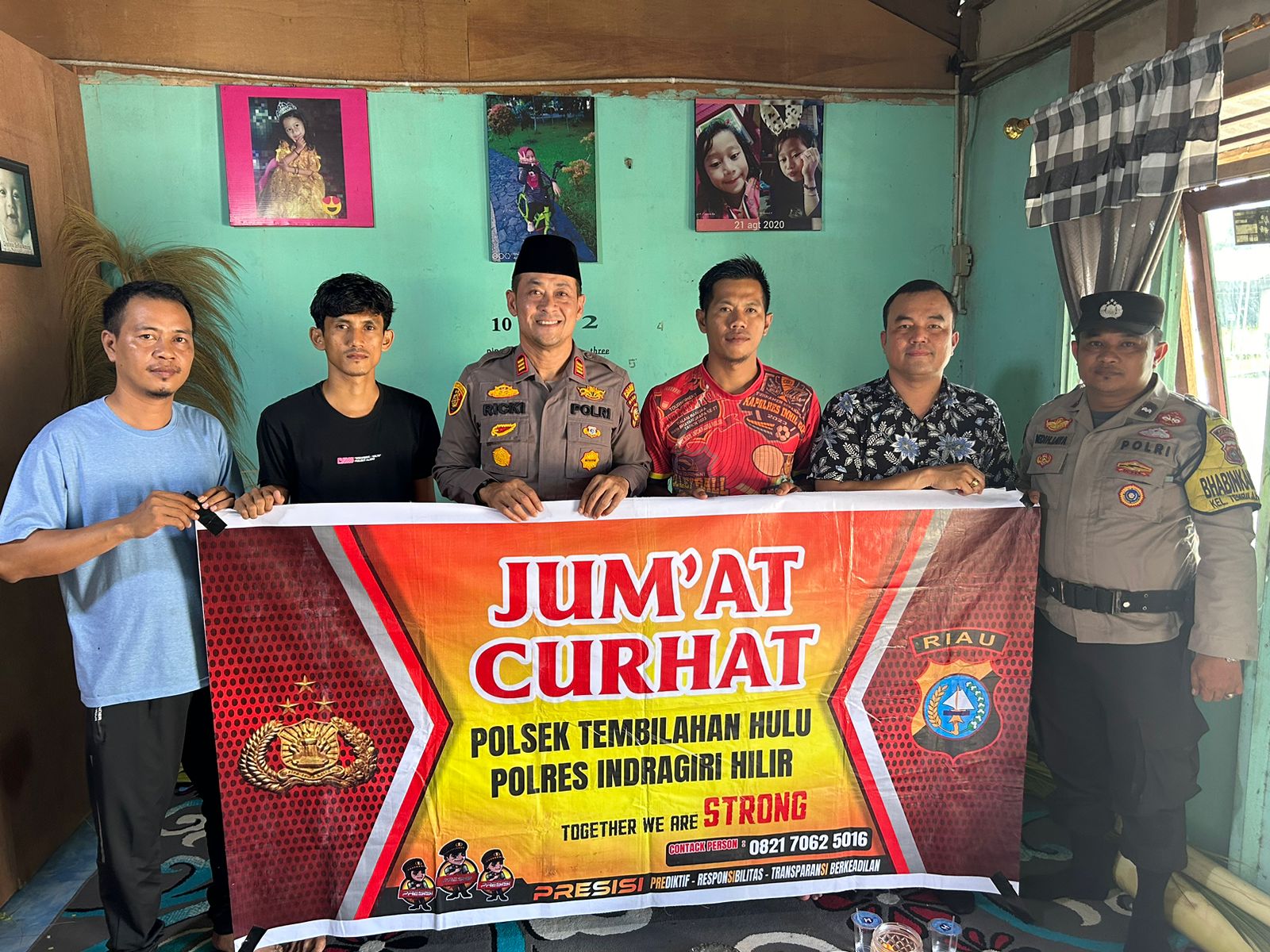 Kapolsek Tembilahan Hulu Pimpin Jumat Curhat, Dengar Aspirasi Masyarakat