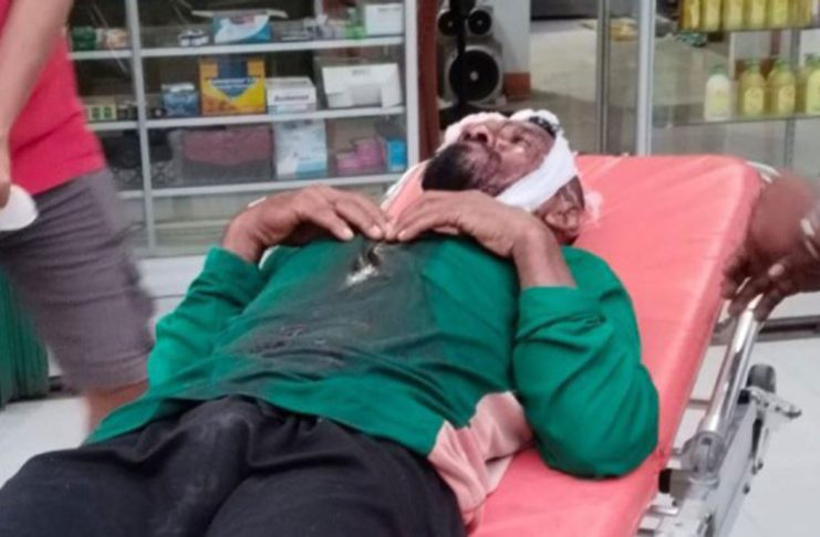 Korban Saat Mendapat Perawatan di RSUD Selasih