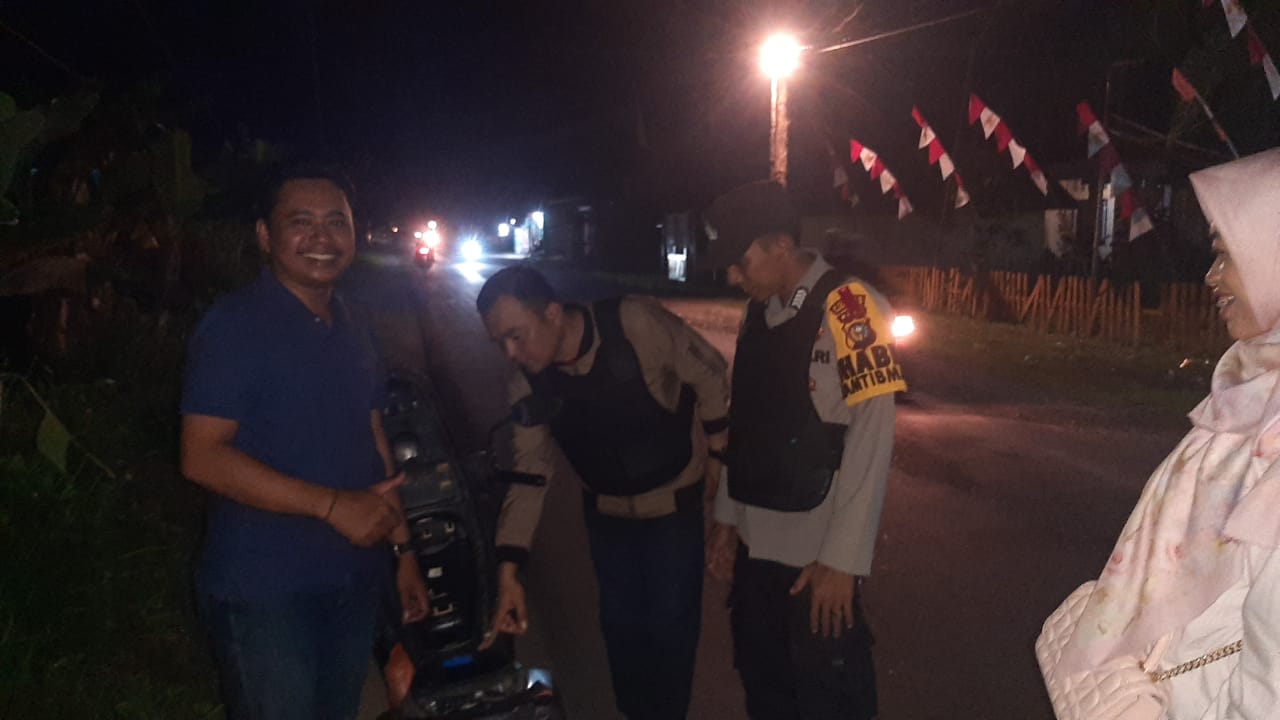 Jaga Kondusifitas Jelang Pilkada, Polsek Tembilahan Hulu Gencarkan Patroli Malam