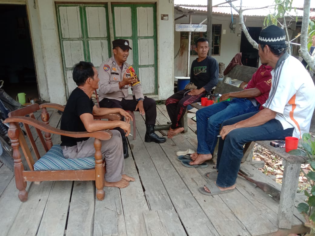 Bhabinkamtibmas Sialang Panjang Gelar Giat Cooling System Jelang Pilkada 2024