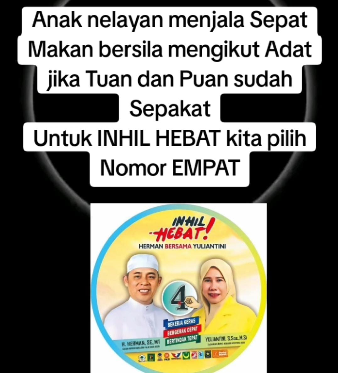 Lagu ini Banyak Beredar di Medsos, Bagaimana Lirik dan Makna Empat untuk Inhil Hebat