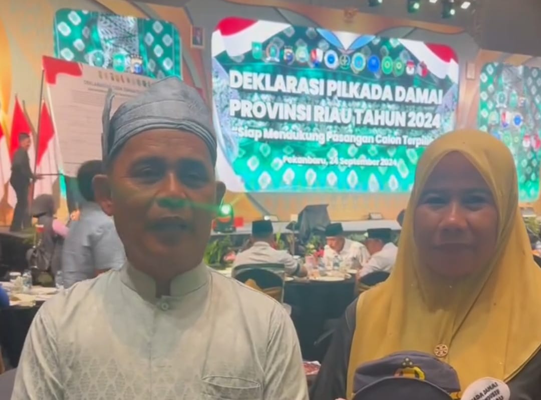Haji Herman-Yuliantini Hadiri Deklarasi Pilkada Damai di Pekanbaru: Netralitas dan Tidak ada Intervensi