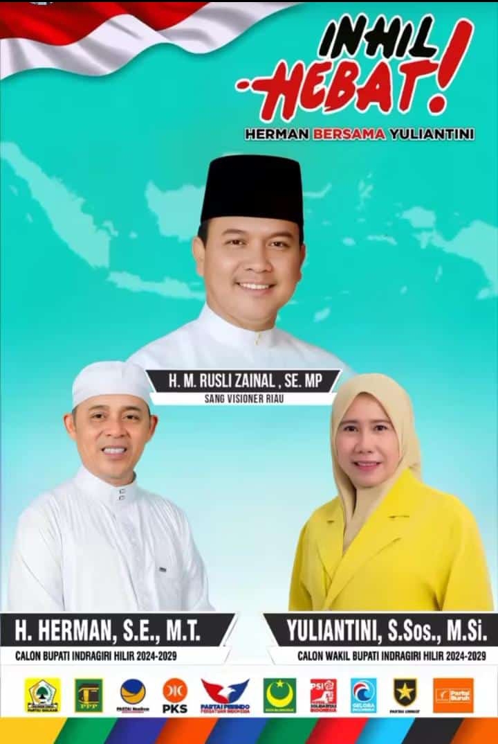 Tokoh Melayu Riau Rusli Zainal Masuk Tim Pemenangan H Herman dan Yuliantini