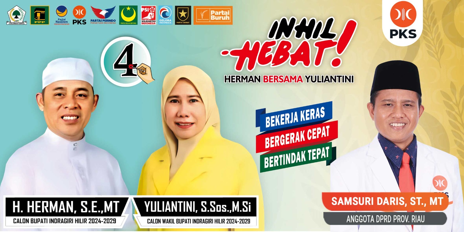 Lagi, Samsuri Daris Tokoh Muda Insel Ajak Masyarakat Menangkan Paslon Haji Herman-Yuliantini 