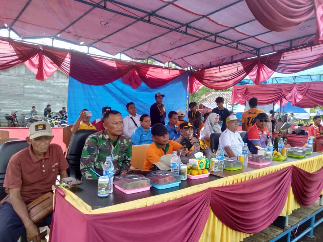 Mewakili Danramil, Serma Sugianto Hadiri Pembukaan Turnamen Volly Ball Pemuda Pinang Jaya Cup