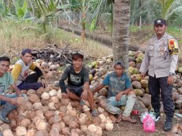 Bripka Sonny Ajak Masyarakat Sialang Panjang Jaga Kamtibmas di Masa Tahapan Pilkada